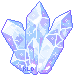 Blue Crystal Cluster by King-Lulu-Deer
