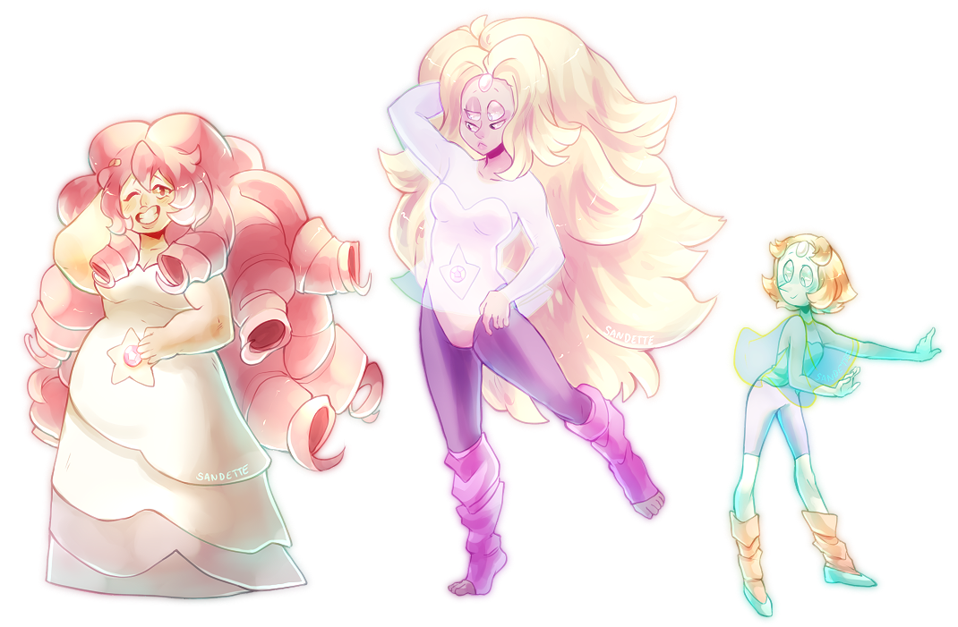 Honestly Rainbow Quartz is so pretty she stunned me the first time i saw her tumblr version: sandrathachao.tumblr.com/post/… Edit: You can now get these on Redbubble Products! Stickers, Note...