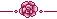 Pixel Rose Divider 2 - Pink