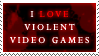 Violent Video Games Stamp by KingGiantess