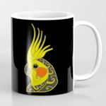 Cockatiel Parrot Tribal Tattoo Mug