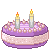 Taro Cake Type 5 with candles 50x50 icon