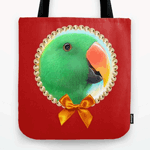 Eclectus Parrot Realistic Painting Tote Bag