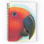 Eclectus Parrot Realistic Painting Spiral Notebook