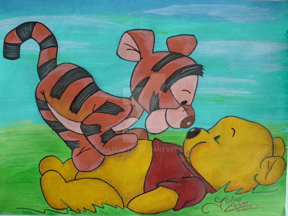 Winnie the pooh y tiger by JulioArt33 on DeviantArt