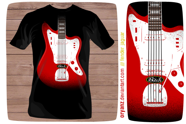 Fender Jaguar tshirt print by oryanz on DeviantArt