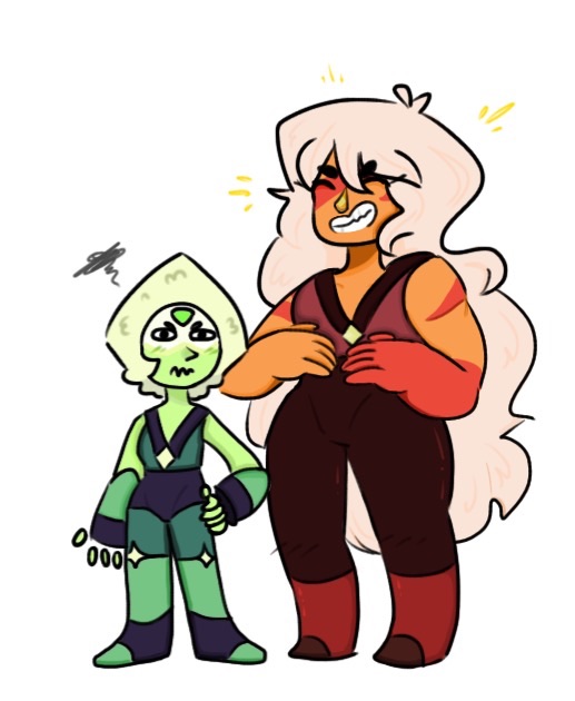 peridot does embarrassing things and jasper laughs