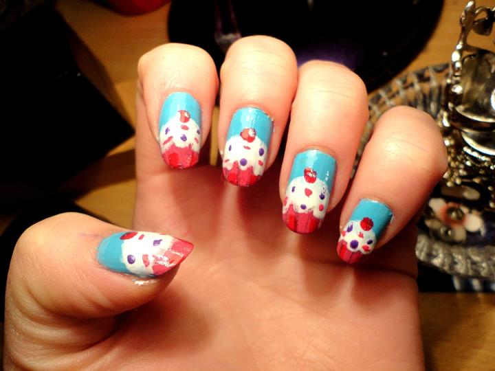 Cupcake Nails #1 by besweetxo on DeviantArt