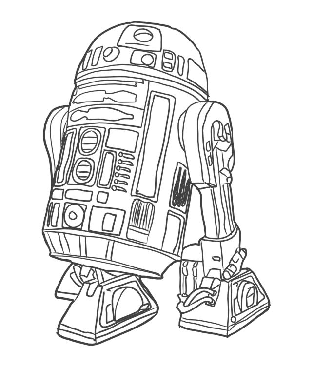 R2D2 Sketch by Luna-Abyss on DeviantArt
