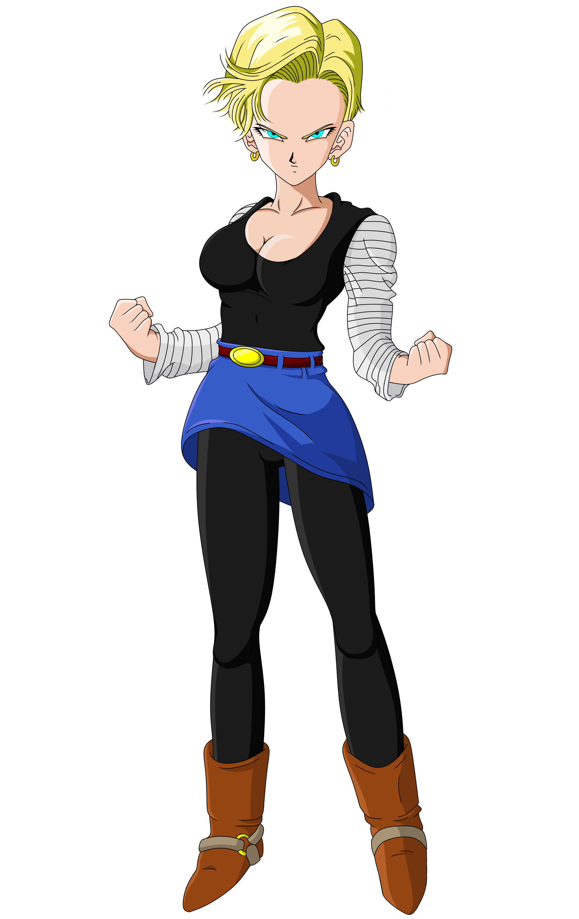 Android 18 - Dragon Ball Z (Short Haired) by ScottishSocialist on