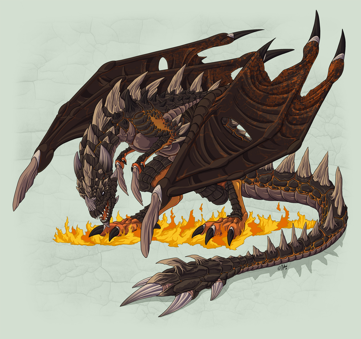 Obsidian Dragon by mythori on DeviantArt