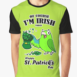 St. Patrick's day parrot Graphic T-Shirt