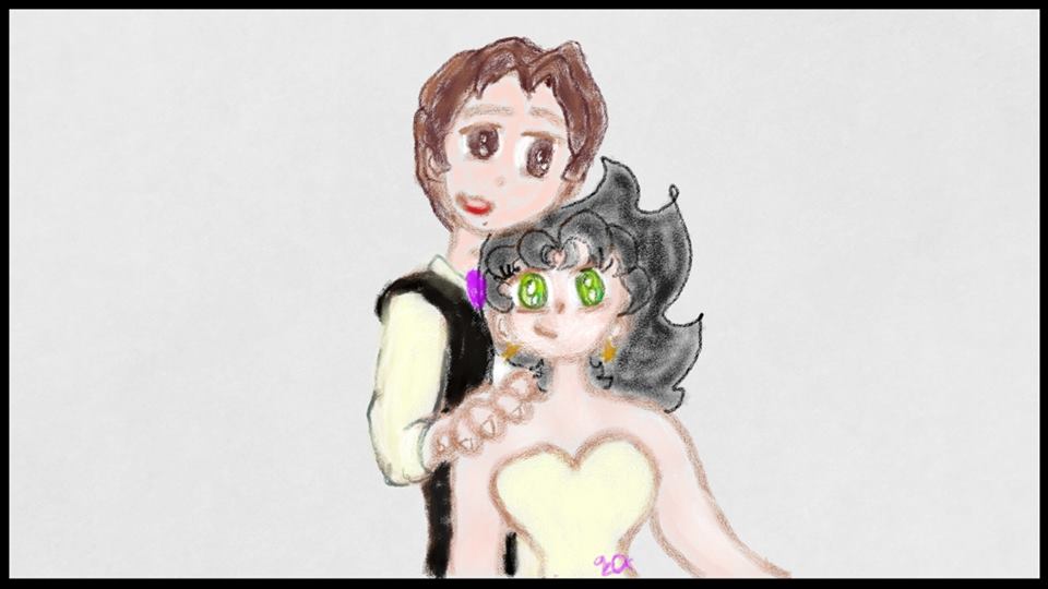 queen's art work - Page 12 Han_solo_and_my_oc_meri_knight_by_queenzelda01-dbzfr4g