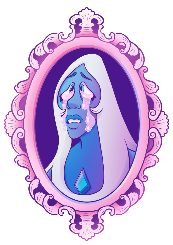 A Blue Diamond drawn around the time she first appeared on the show.
