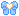blue heart bow