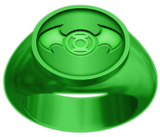 Green Lantern Batman Ring test 1 by KalEl7 on DeviantArt