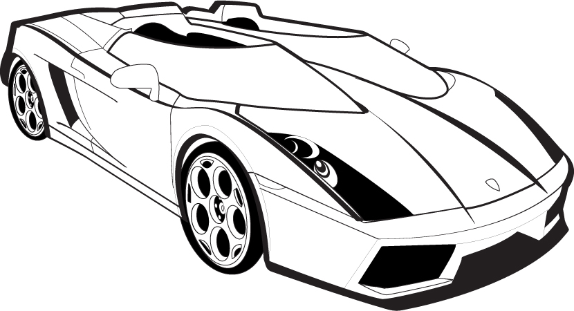 magnificent seven sports car coloring pages - photo #50