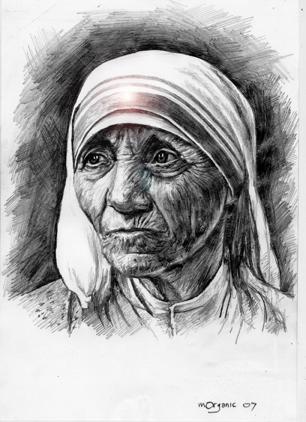 Mother Teresa pencil on paper by on DeviantArt