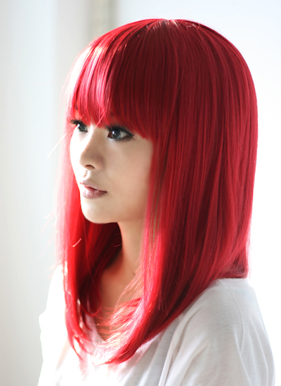 Another shoot for my new red wig by catherinehuang on DeviantArt