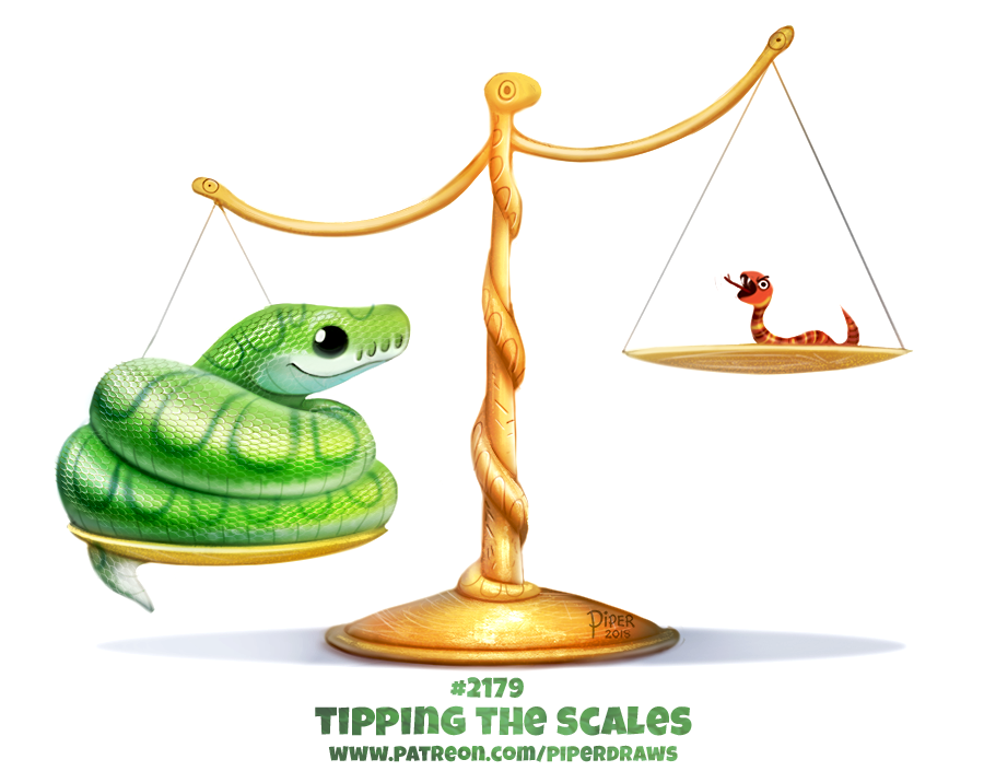 Daily Paint 2179. Tipping the Scales by Cryptid-Creations