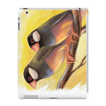 Java Sparrow Finches Realistic Painting iPad Case