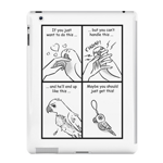 Parrots do bite iPad case