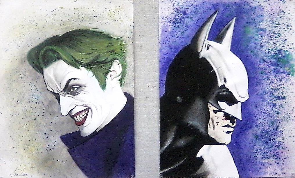 Batman and the Joker: A Diptych by A-Fragile-Smile on DeviantArt