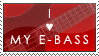 I Love My E-Bass Stamp by MosHkiD