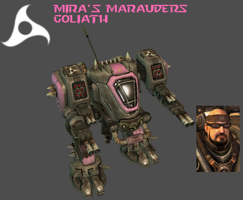 StarCraft 2 - Mira's Marauders Goliath by HammerTheTank