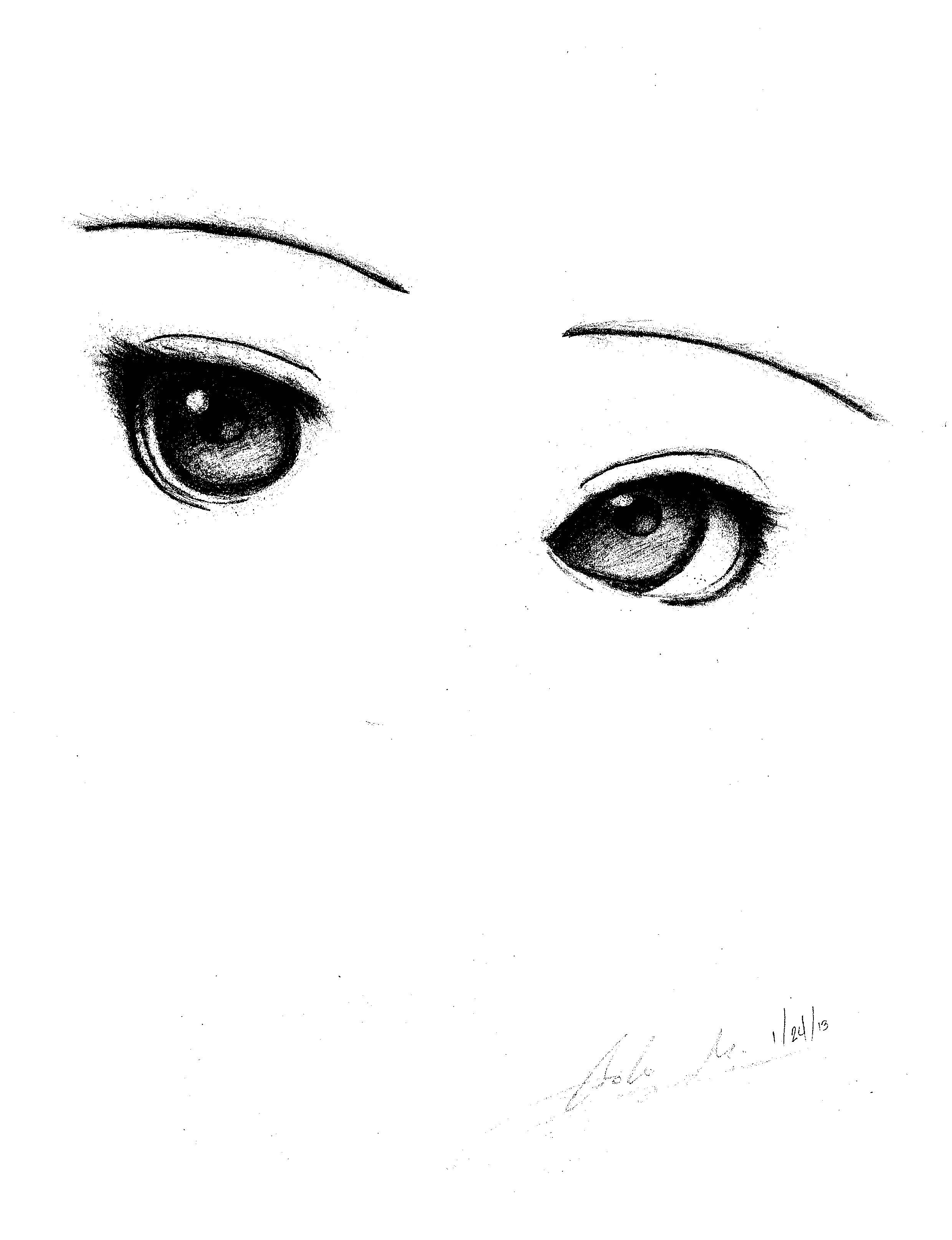 Semi Realistic Anime Eyes : Anime Eye Realistic Deviantart Drawings ...