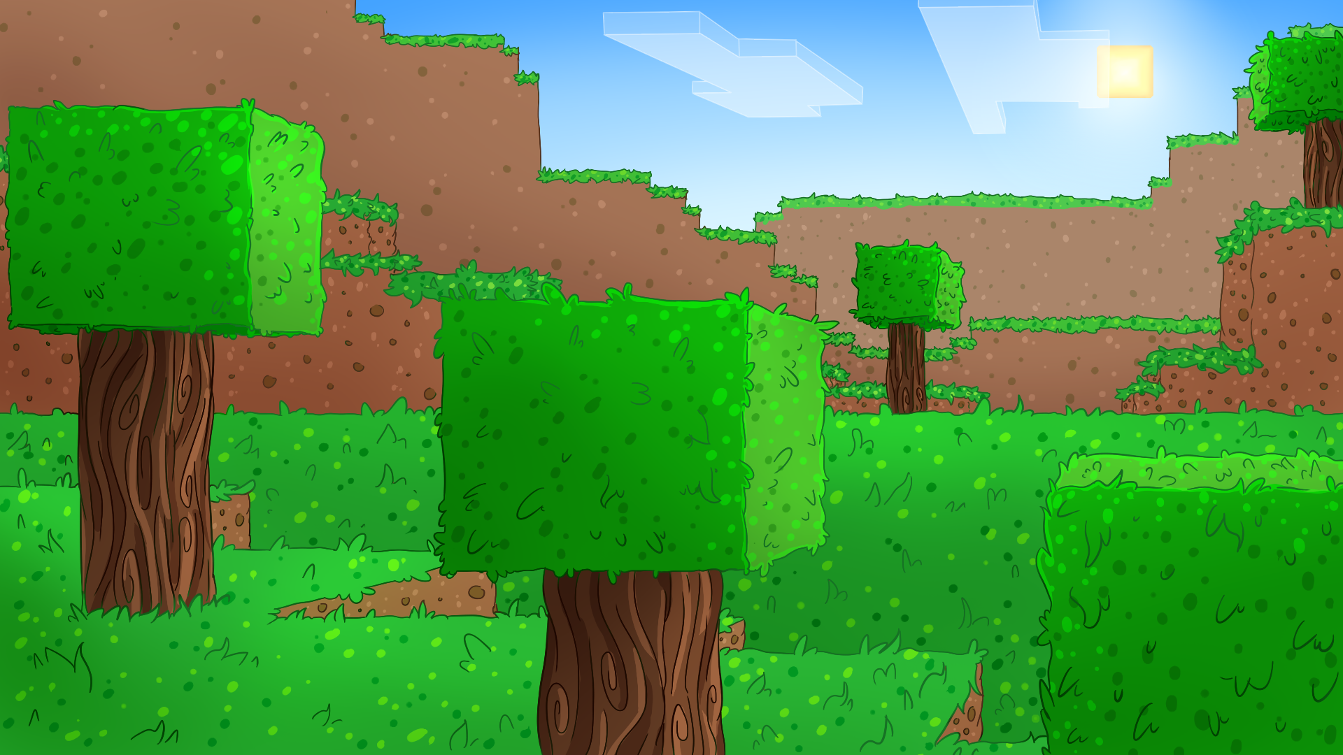 Minecraft Background By DoritoDemon2 On DeviantArt