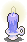 Pixel Icon - Blue Candle