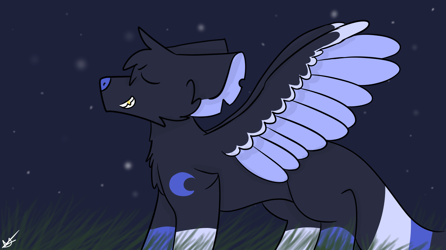 Wolf with Wings by MoonLightTheDog on DeviantArt