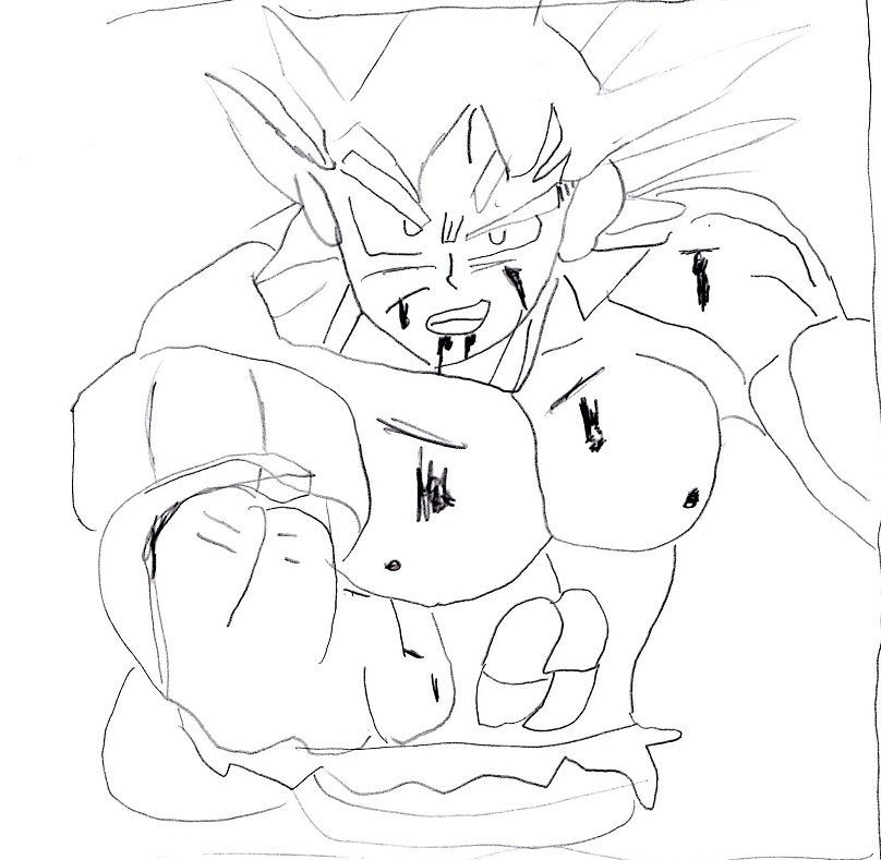 Goku sketch no color. by koolkiller58 on DeviantArt