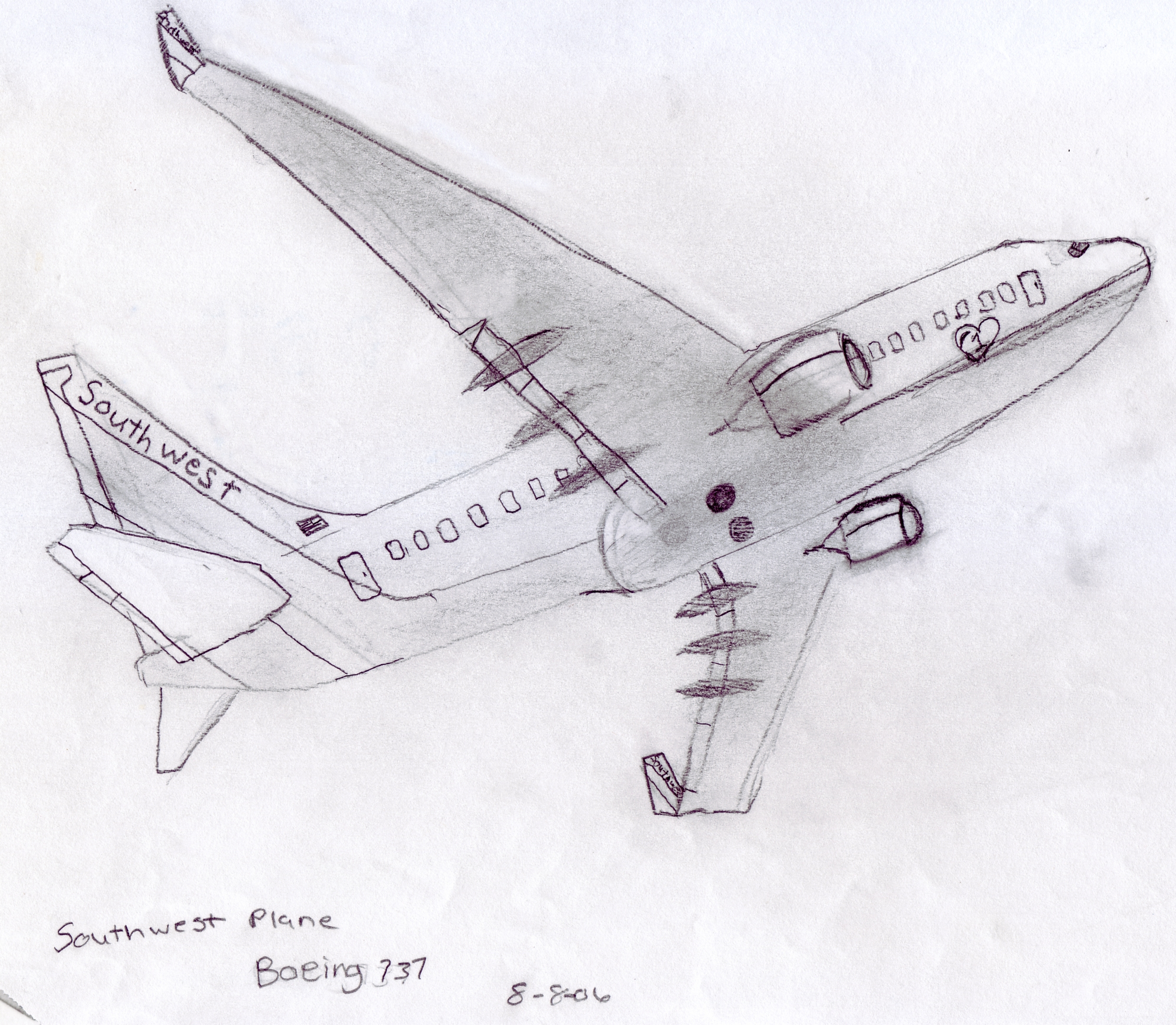 Southwest Airlines Boeing 737 by dar1989 on DeviantArt