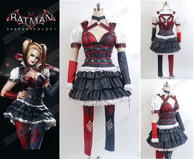 Arkham Knight Harley Quinn Dress Cosplay Costume by moviescostume on ...