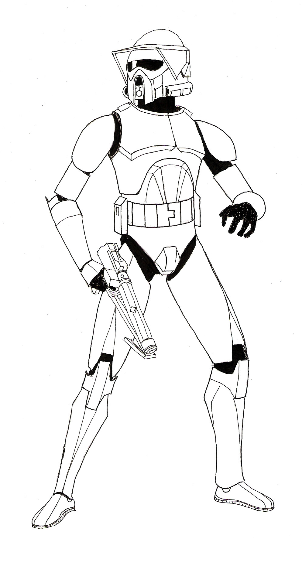 The ARF Trooper Project 1 Lineart by Zaegandun