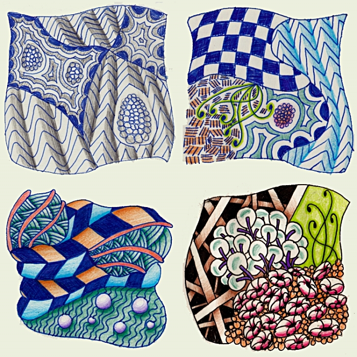 Zentangle Set 1: Forest and Sea by nozominosetsuna on DeviantArt