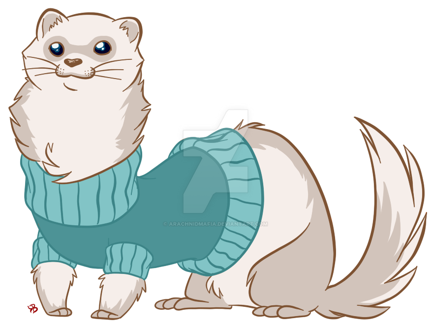 Image result for doodle of ferret