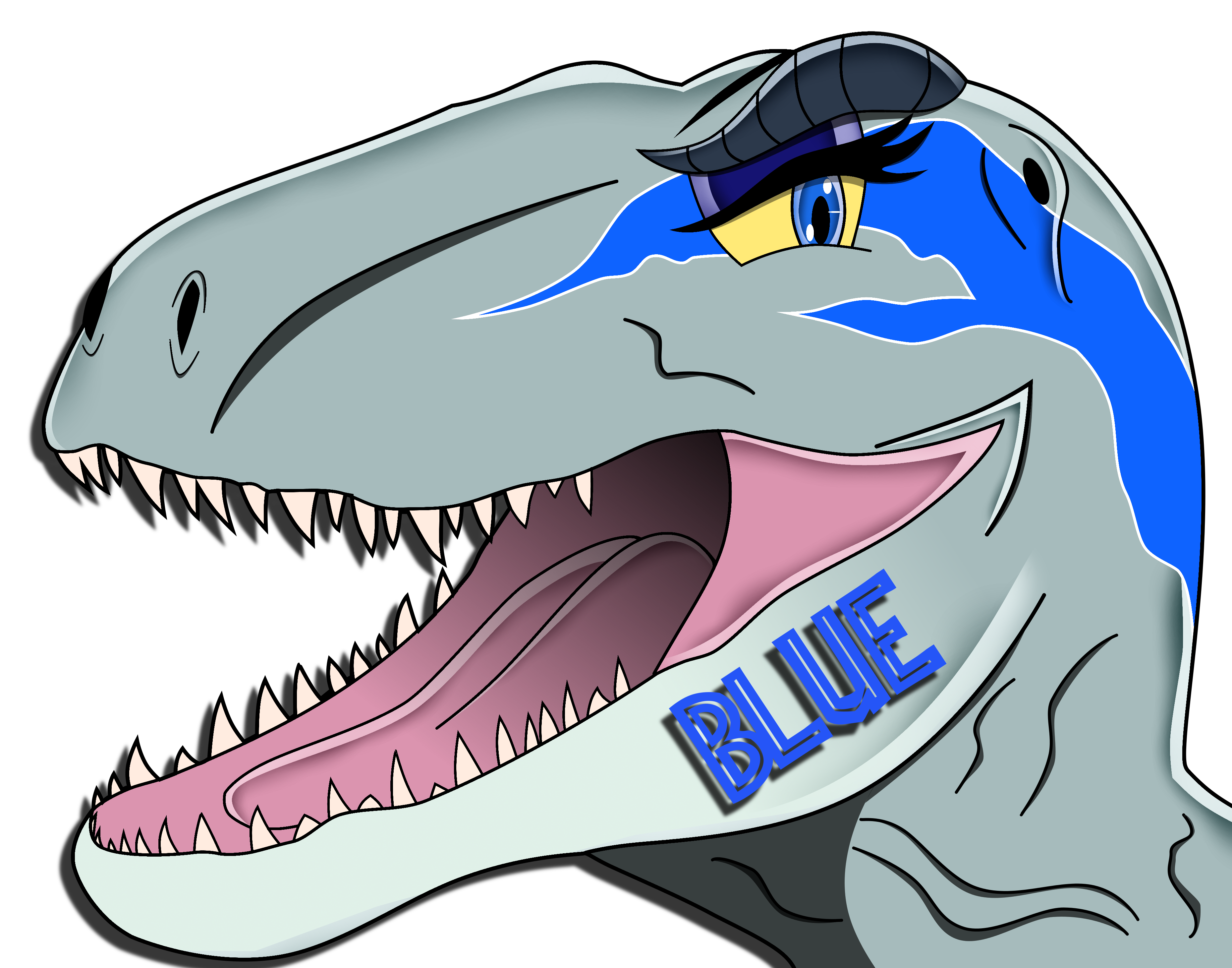 blue the velociraptor by spinosaurusking875 on deviantart