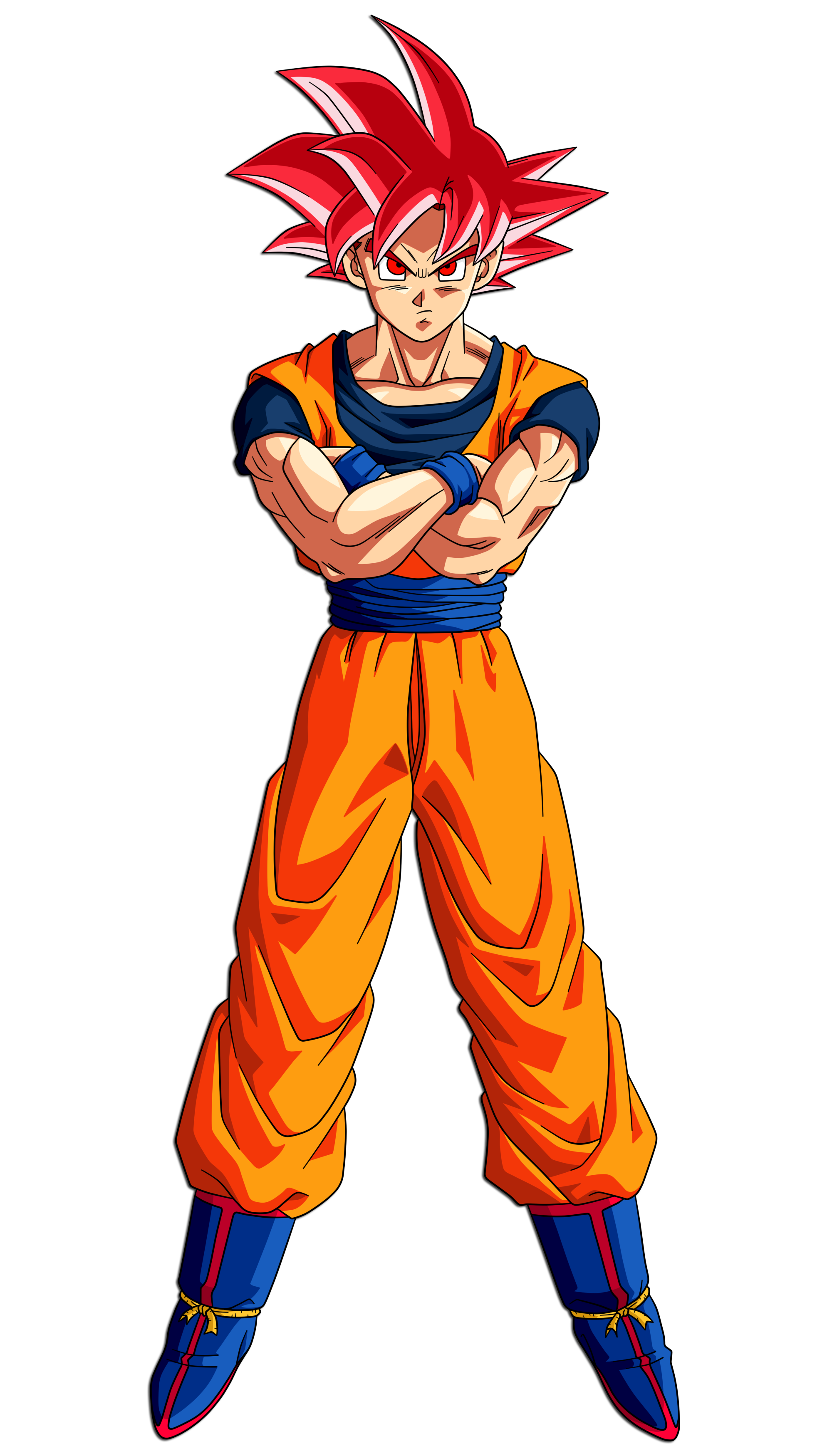 Goku (Super Saiyan God) by hirus4drawing on DeviantArt