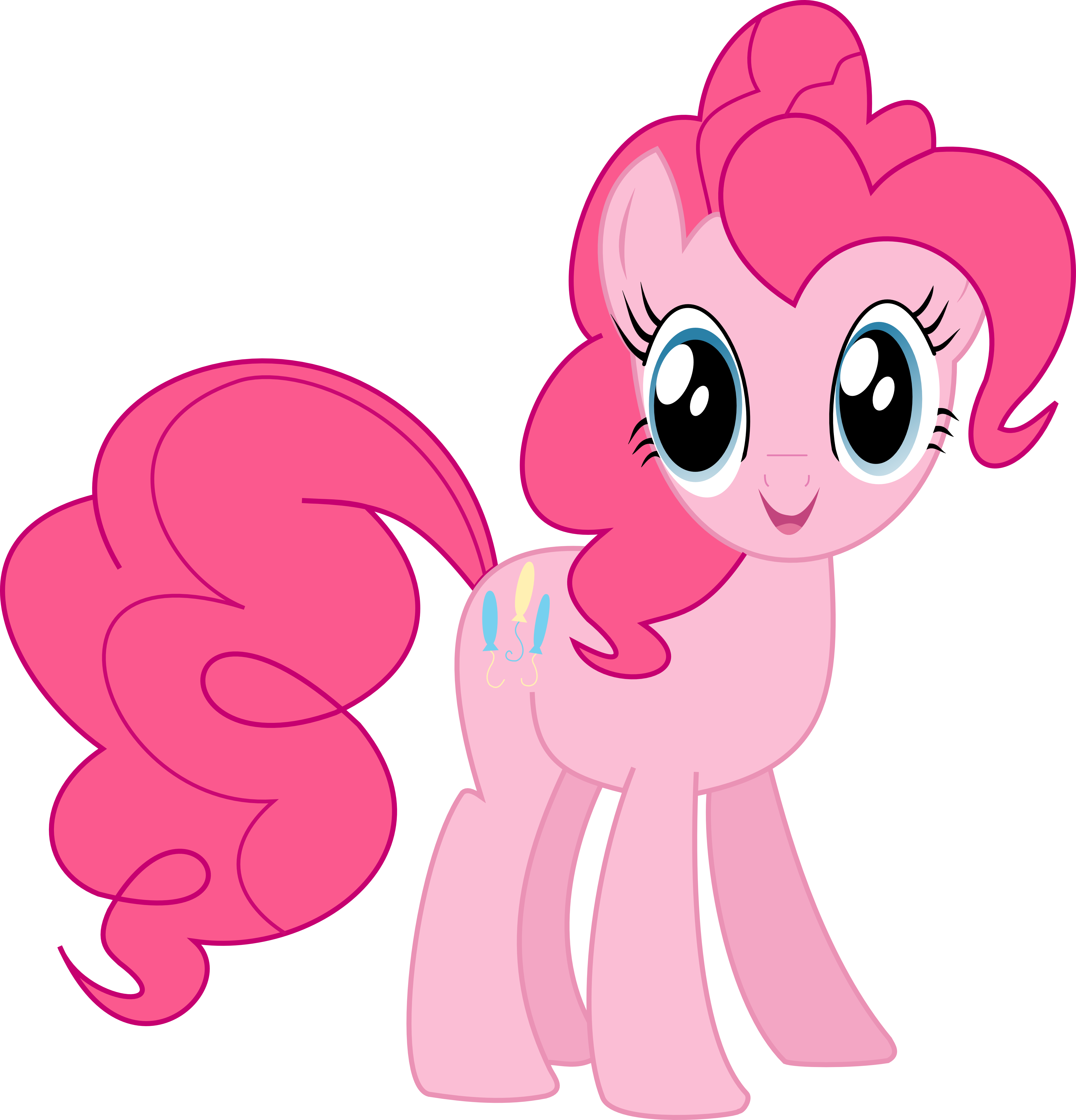 Pinkie Pie smiling vector by Pangbot on DeviantArt