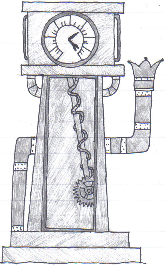 steampunk grandfather clock by branlikeaboss on DeviantArt