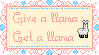 Give a Llama Get a Llama Pixel Stamp by Sleepy-Stardust