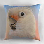 Goffin Tanimbar Corella Cockatoo Realistic Painting Pillow
