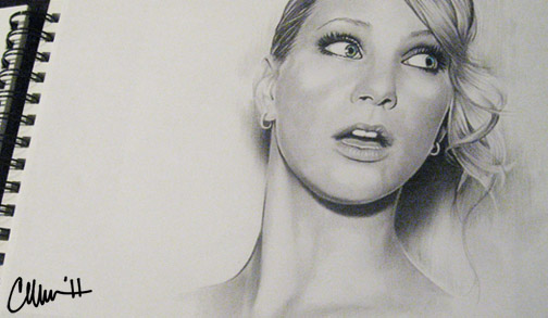 Heather Morris Drawing by Live4ArtInLA