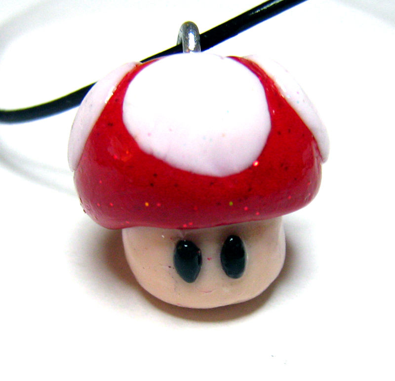 Mario Bros mushroom pendant by valenceleclerc on DeviantArt