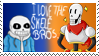 [Stamp][Undertale] I love Skele bros. Stamp by ShukaMadoxes