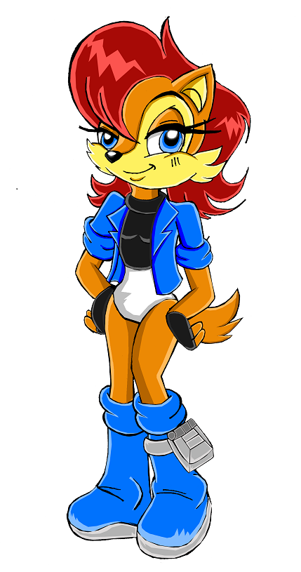 Sally in Sonic X style by jayfoxfire on DeviantArt