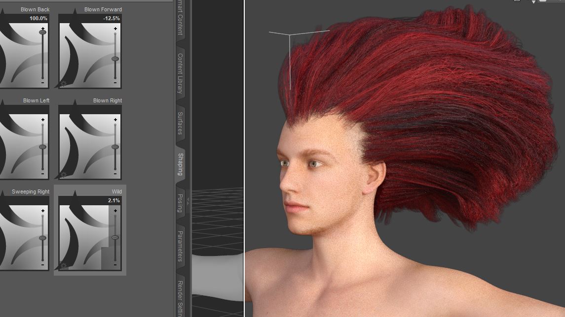 Extreme Widow Peak Hair - Daz 3D Forums